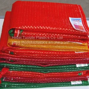 PP PE Pink Color Plastic Tubular Leno Mesh Bag Onion Potato Package Mesh Bag for Mexico thumbnail-5