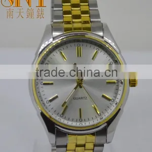 SNT Silver Alloy Case, Silver With Gold Stainless Steel Watch thumbnail-1