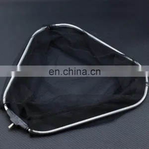JOHNCOO 148CM Telescopic Folded Hand 5 Sections Stainless Steel Landing Nylon Fishing Net thumbnail-5