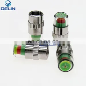 Tire Valve Cap With Pressure Indicator Tyre Pressure Monitor Valve Caps 36 PSI 2.4 Bar Air Alert Tire Valve Caps thumbnail-2
