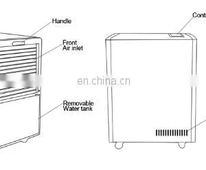Indoor Pool Use Industrial Moisture Removing Machine Dehumidifier for Sale thumbnail-4