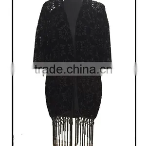 New Black Velvet Lace Sleeves Designs for Blouse thumbnail-1