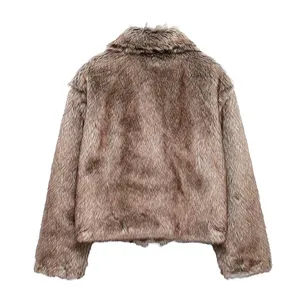 A Versatile, Retro and Fashionable Old-fashioned Style Long-sleeved Warm Sweater-style Short Coat With a Cozy Fleece Lining. thumbnail-2