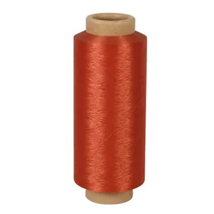 Polyester Dope Dyed High Stretch Yarn DTY 150D/48F 1H SD NIM for Elastic Tape thumbnail-1