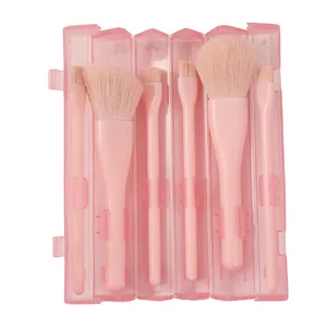 Customized Candy Colored Makeup Brush Six Pack Multifunctional Portable Boxed Makeup Brush Eye Beauty Tool Set thumbnail-2