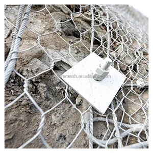 Wholesale Hr30 Rockfall Protection Mesh Reinforced Hexagonal Netting for Slope Protection and Rockfall thumbnail-1