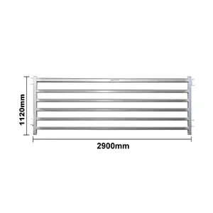 Wholesale Heavy Duty Bulk Livestock Cattle Panels Low Cost Round Pen Steel Tube Goat Pig Sheep House Feeder Portable Fence Panel thumbnail-1