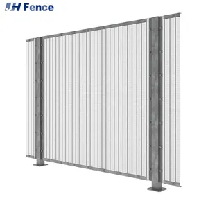 358 Anti Climb Metal Clear Vu Welded Wire Mesh Clear View Fence for Sale Airport Fencing Manufacturer Easily Assembled thumbnail-1