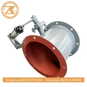Pneumatic Square Round Ventilation Damper Industrial Flue Gas Butterfly Valve For Air Purification Equipment thumbnail-5