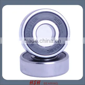 Spin 5 Minutes 20 Seconds 608 Rubber Seal Black Ball Si3N4 Ceramic Hybrid Long Board Sk8 Bearing thumbnail-1