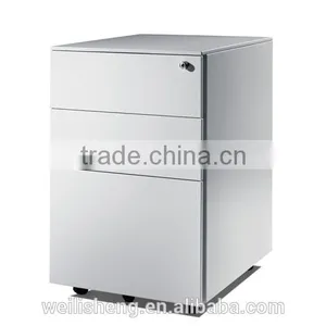 WLS Colorful 3 Drawer Adjustable Metal Pedestal Cabinet thumbnail-4