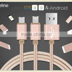 Dual Sided Differ OTG Plug Cotton Weave Cable for MOTO X/E/G thumbnail-6