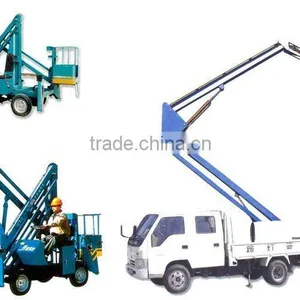 High Quality Vehicular Self-propelled Articulated Work Platform/hydraulic Vehicle Mounted Boom Lift Platform thumbnail-6