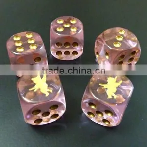 High Quality Plastic Crystal Dice thumbnail-1