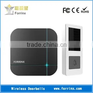 FORRINX DIY Wireless Doorbell 52 Music 300m Range AC Plun in Receiver and Battery-free Transmitter Loud Sound LED Indicator thumbnail-1