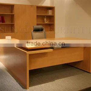 Modern Luxury Office u Shape Desks,computer Table With Bookshelf (SZ-ODB355) thumbnail-2