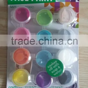 12colors*5.32ml/pot, Face Paint Kit With a Brush thumbnail-1