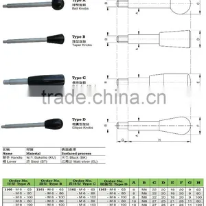 For Center Lathe and Mini Lathe Black Bakelite Gear Lever Handle thumbnail-2