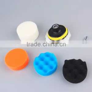 Worldwide 7pcs/set 3 Inch Buffing Pad Auto Car Polishing Sponge Wheel Kit With M10 Drill Adapter Buffer thumbnail-1