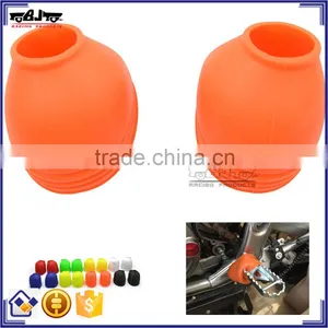 for Dirt Bike BJ-FPC-001-OR Customized Foot Peg Cover For Off Road Bike PVC Material thumbnail-1