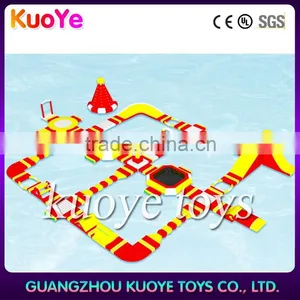 Inflatable New Red Yellow Giant Water Park for Adult,0.9mm Pvc Tarpaulin Floating Water Park,amusment Water Playground thumbnail-1