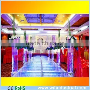 1.22x1.22m (4'x4') Aluminum Frame Acrylic Deck Portable Clear Elevated Stage Platform thumbnail-1