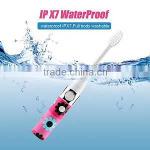 Sonic Electric Toothbrush Waterproof Whitening Prevent Tooth Decay Removes Plaque With 2 Extra Replacement Brush Heads SV030693 thumbnail-2