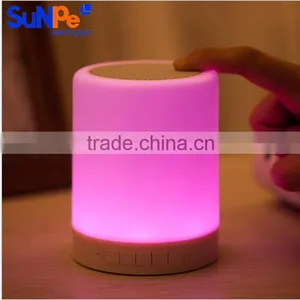 Rechargable Touch Sensor Lamp Mini Smart Led Bulb Light Bluetooth Speaker thumbnail-1