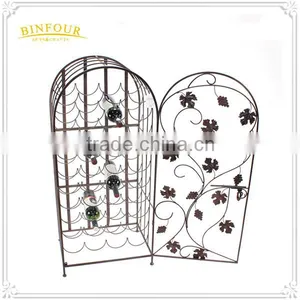 Decorative Rack Metal Wall Mounted Wine Bottle Holder thumbnail-6