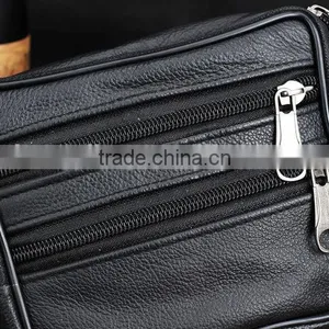 Top Grade Black Man Pure Leather Fanny Pack thumbnail-3