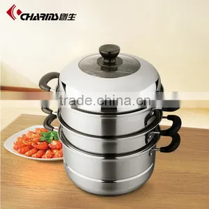 Kitchen King Cooker Large Food Steamer With Stainless Steel thumbnail-3