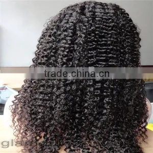 100% Human Hair Afro Kinky Curly Full Lace Wigs for Black Woman thumbnail-2