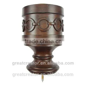 China Home Decor Bronze Modern Look Curtain Rod Finials Curtain Hardwares Curtain Accessories Wholesale thumbnail-2