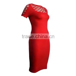 2016 Elegant Red Dress Long Plus Size Women Clothing thumbnail-3