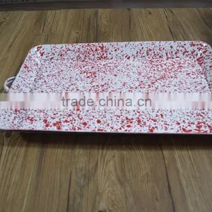 9094 Enamel Big Rectangle Tray With Speckle thumbnail-3
