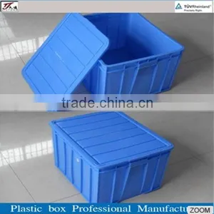 Warehouse Large Plastic Turnover Box With Lid thumbnail-1