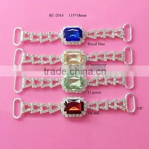 Stock Hot Selling Factory Price Acrylic Rhinestone Connector for Headband/hairwear(RC-2014) thumbnail-1