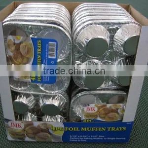 4PK Aluminum Foil Muffin Trays thumbnail-1