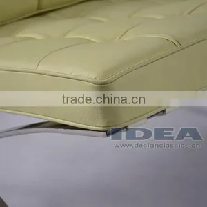 DC2001 Replica Mies Van Der Rohe Barcelona Chair - Cream White thumbnail-6