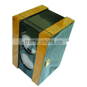 Glossy Painting Safety Box Watch Winder Green thumbnail-1
