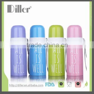 Wholesale China Fashion English Word Bullet Vacuum Flask With Plastic Cup thumbnail-5