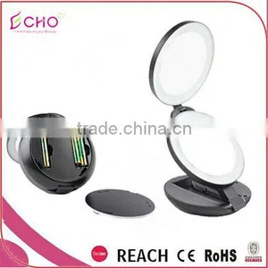 3 -way China Small Cosmetic Folded Bag Mirror, Concave Glass Mirror, Colored Mirror Glass, Vinyl Backed Safety Mirror Supplier thumbnail-5