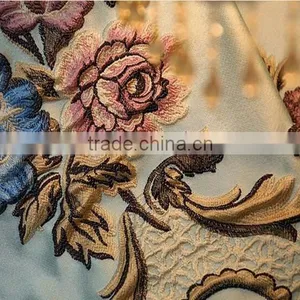 China Hand Embroidery Designs Fabric Curtain Wholesale / Jacquard Curtain Fabric / Curtain Fabric thumbnail-6