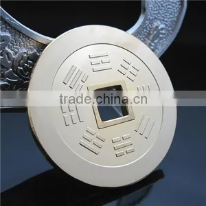 Old Chinese Feng Shui Coin / Customized Brass Souvenir Gold Coin thumbnail-3
