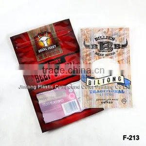 Flexible Printing And Lamination Pcakaging Beef Jerky Bag thumbnail-1