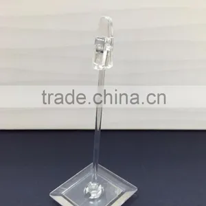 POP Display Mini Clear Clip for Advertising or Promotional Using Clear Clip With Base and Retail Display Clips thumbnail-1