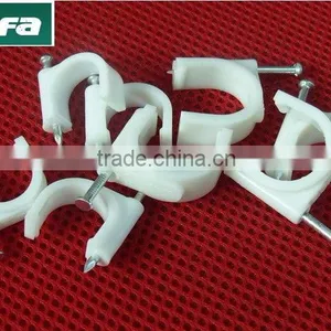 Wire Wall Clips 4mm Steel Nail Cable Clips thumbnail-1