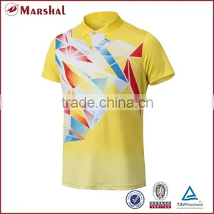 Grade Original New Badminton Shirt,cheap Badminton Jersey Made in Thailand,Badminton Uniform With Collar thumbnail-1
