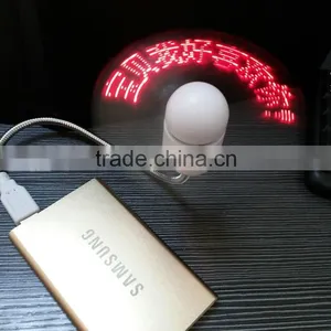 Best Seller Led Message Mini Fan Usb Programmable Flashing Fan Usb Mini Desk Fan thumbnail-3
