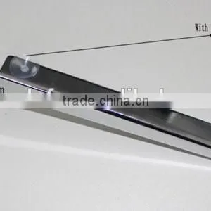 NEW CHROME GLASS SHELF BRACKETS FOR SLATWALL WITH SUCTION PADS FOR GLASS SIZE 25 CM thumbnail-5